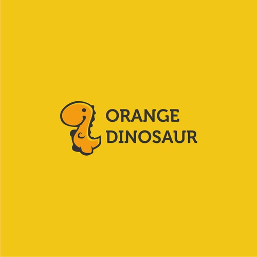 Orange dinosaur
