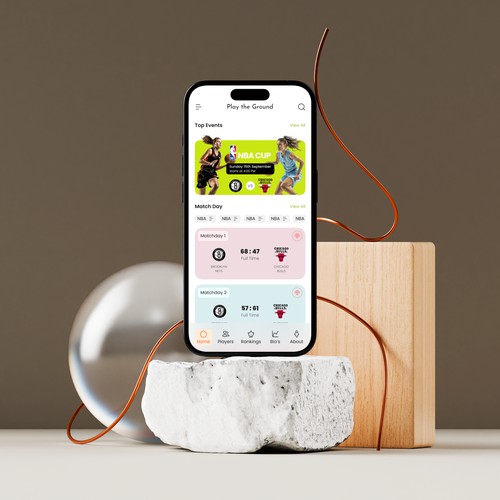 Basketball UI design