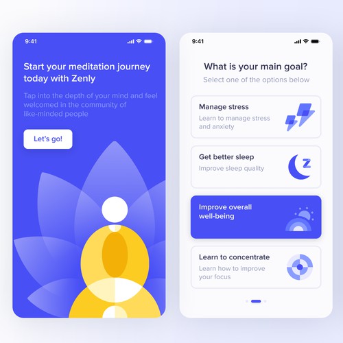 Meditation App Onboarding