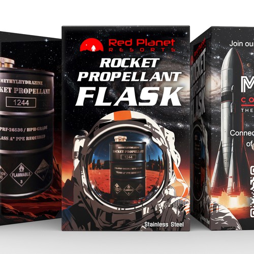 Rocket Propellant Flask Packaging Design