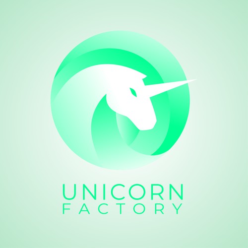 Unicorn Factory Modern Logo