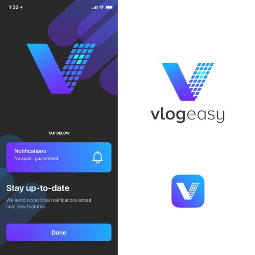 Logo for a video editing app