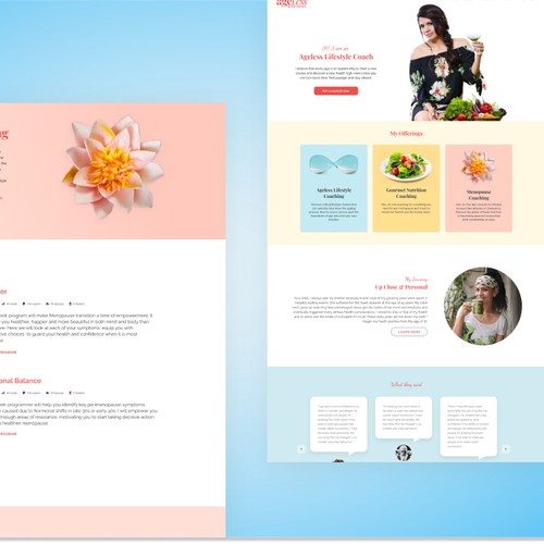 Website Design & development for Lifestyle Coach