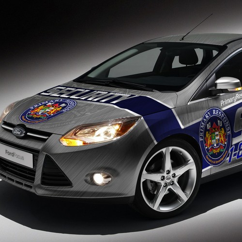 Ford Focus full wrap for a security company