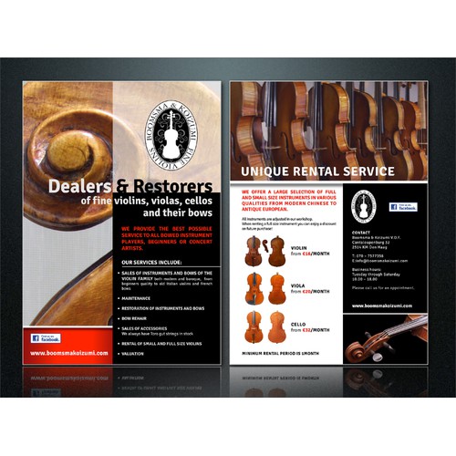 Violinmakers Flyer design