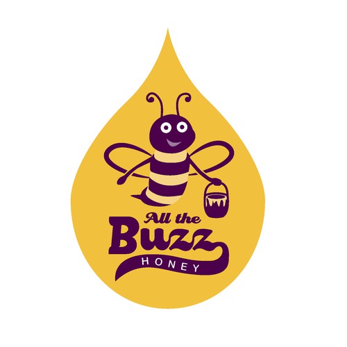 2nd concept for Logo for All the Buzz Honey