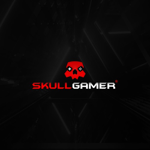 Skull Gamer logo design