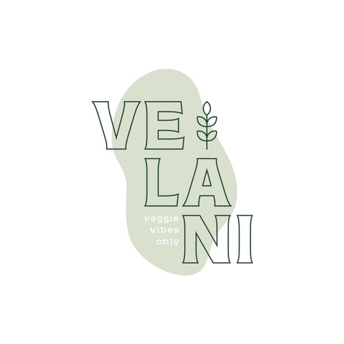 Modern logo for veg restaurant