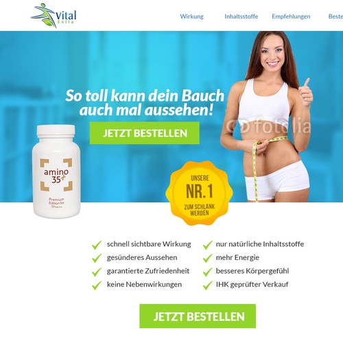 Landingpage forAlso  supplement product to loose weight