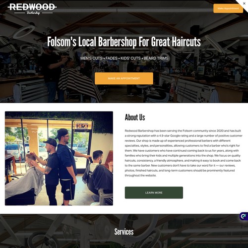 Redwood Barbershop Redesign + Optimization