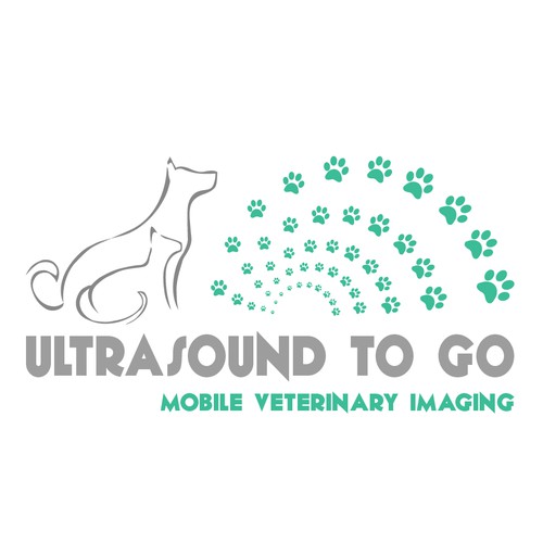 Logo concept for a mobile ultrasound vets