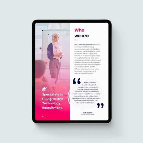 Digital brochure Concept