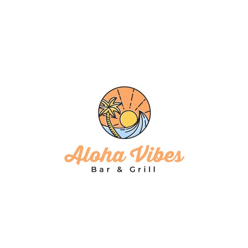 Aloha vibes - logo design