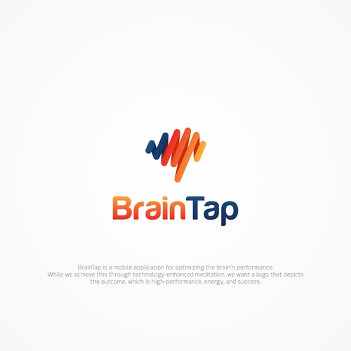 Create a high-energy design for a brain performance mobile app