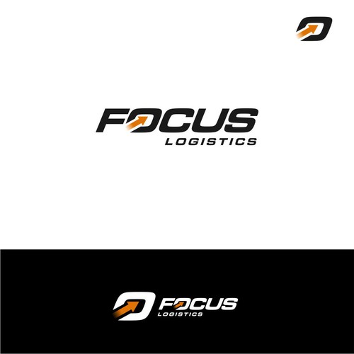 focus logistic logo concept