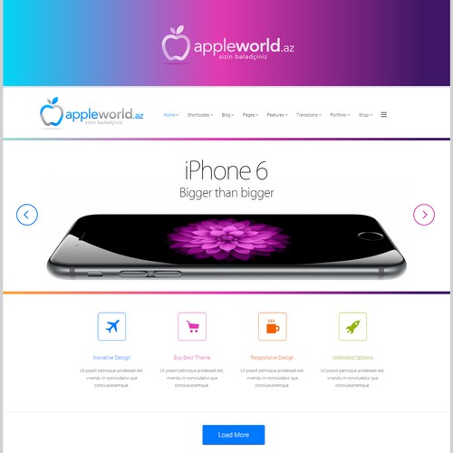 Create logo for information/news site about Apple products/services iniOS 8/ Flat UI design style