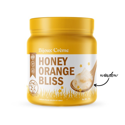 Bijoux Crème Glass Jar
