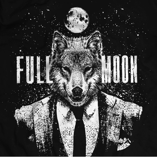 FULL MOON Urban T0shirt Design