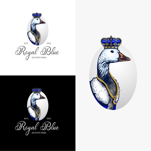 creative logo of Royal Blue Outfitters