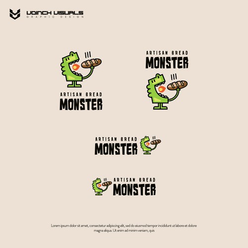 Logo concept for Artisan Bread Monster