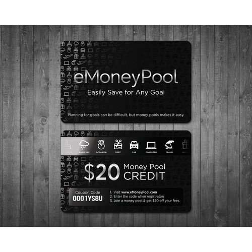 Create a stunning "Promo Card" for a microfinance company - NOT aBusiness Card