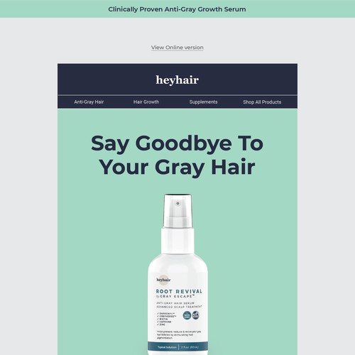 Introducing Gray Hair product for heyhair brand