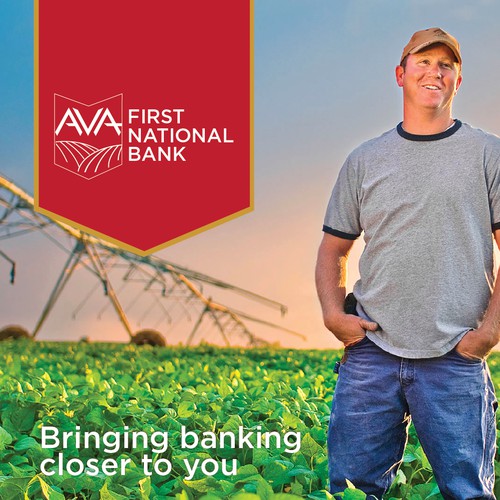AVA First National Bank Logo concept