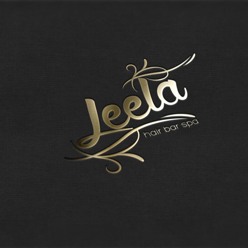 Logo and Business Card Design for LEELA (Hair, Beauty Bar & Spa)