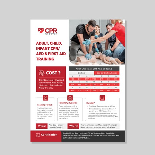 Pricing and Information Flyer