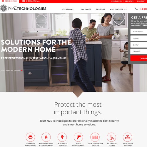 Web design for home services company