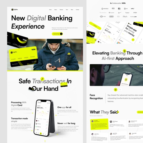 Digiflex - Digital Banking Website