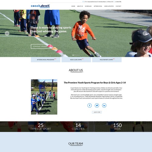 Coach Derek website 