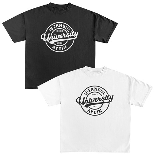 Vintage style design for college