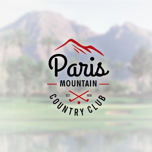 Refine an 80-yr old logo for Paris Mountain Country Club