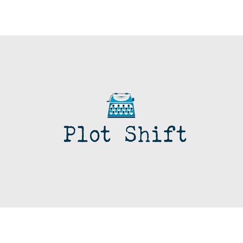 Create a modern logo for a collaborative writing platform: Plot Shift