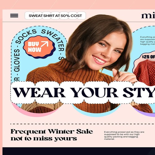 Clothing website design