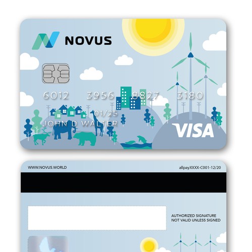 Debit Card with Illustration