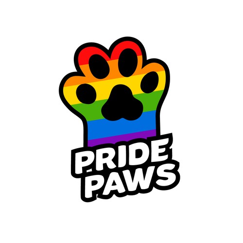 Pride paws logo