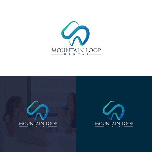 3d Logo Concept For Mountain loop dental 