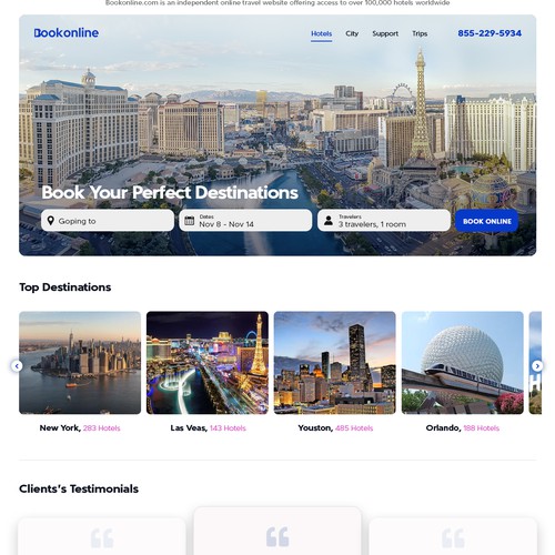 Travel Site needs Fresh Modern look for Redesign