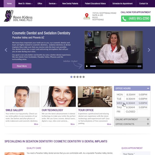 Website for Leading Dentist in Phoenix Arizona