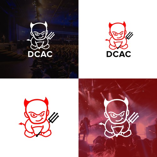 Line-art Baby Devil Logo