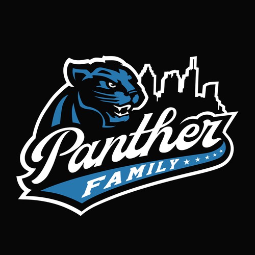 Panther Family Basketball Team Logo