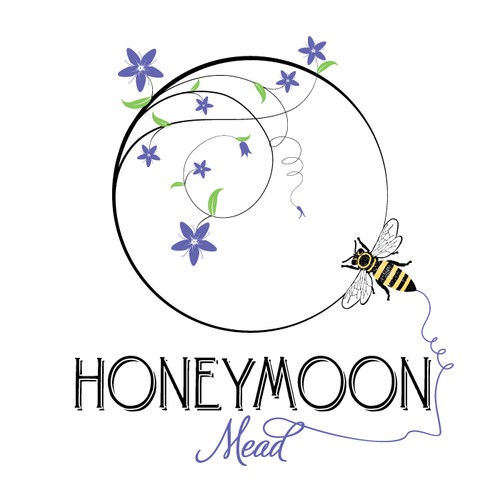 ***Meadery Logo - Honeybees, Wine, Bees, Beekeeping, Family Owned***