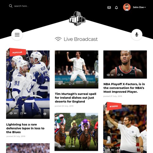 sports Broadcast App