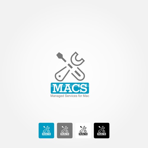 Logo concept for a mac service