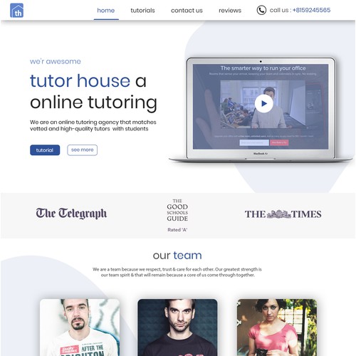 tutor house web-design