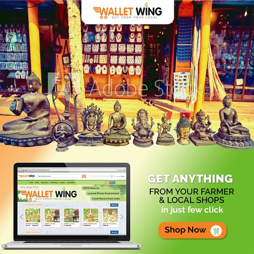 Banner ad for Walletwing