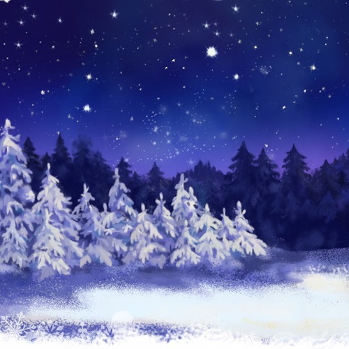 magical Christmas background.