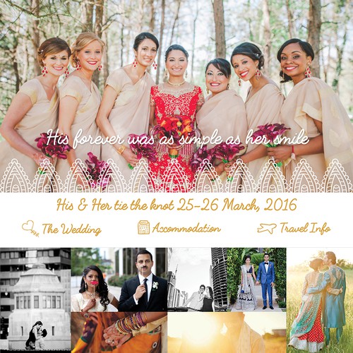 Indian Wedding Website Homepage